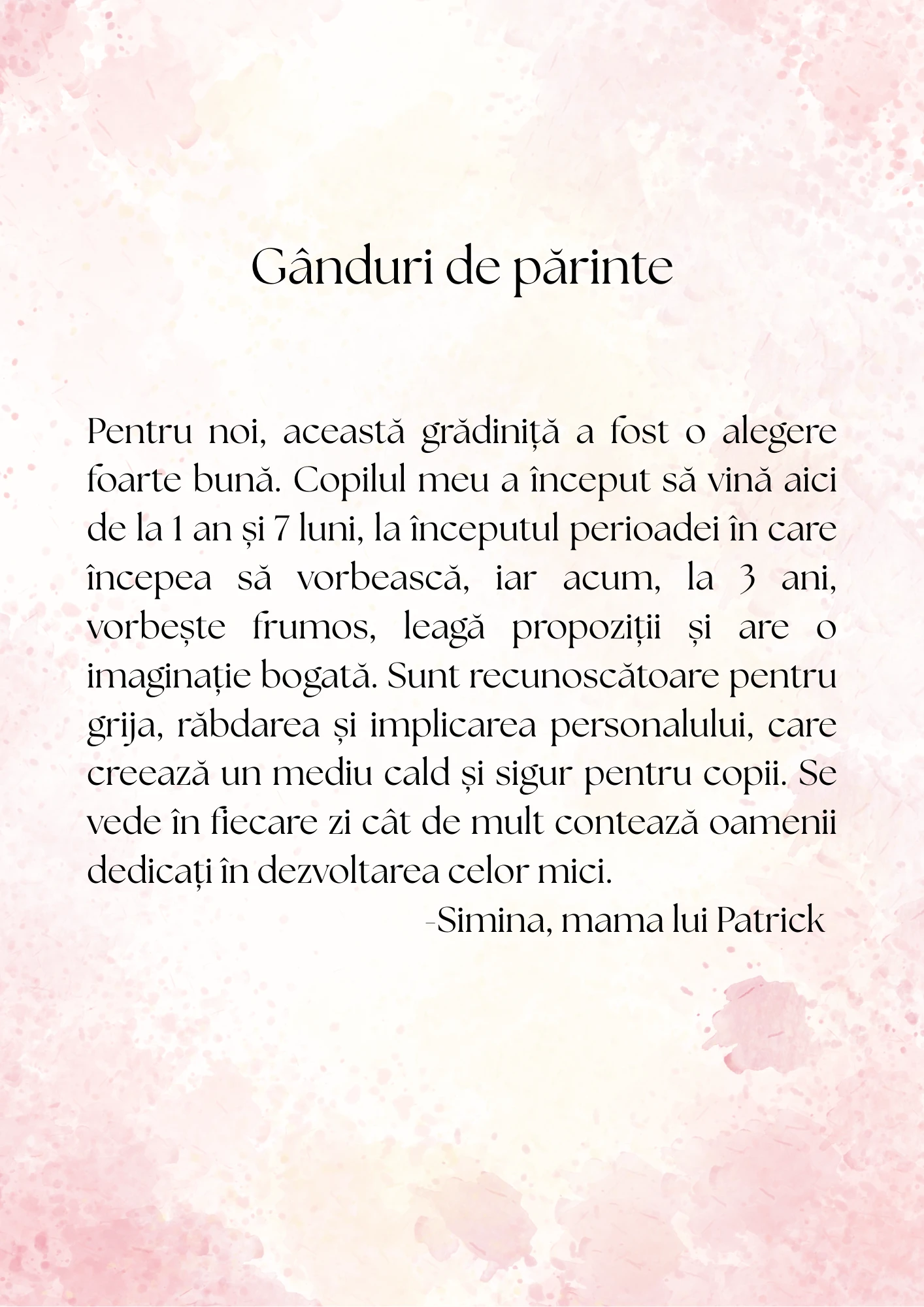Recenzie părinte 10